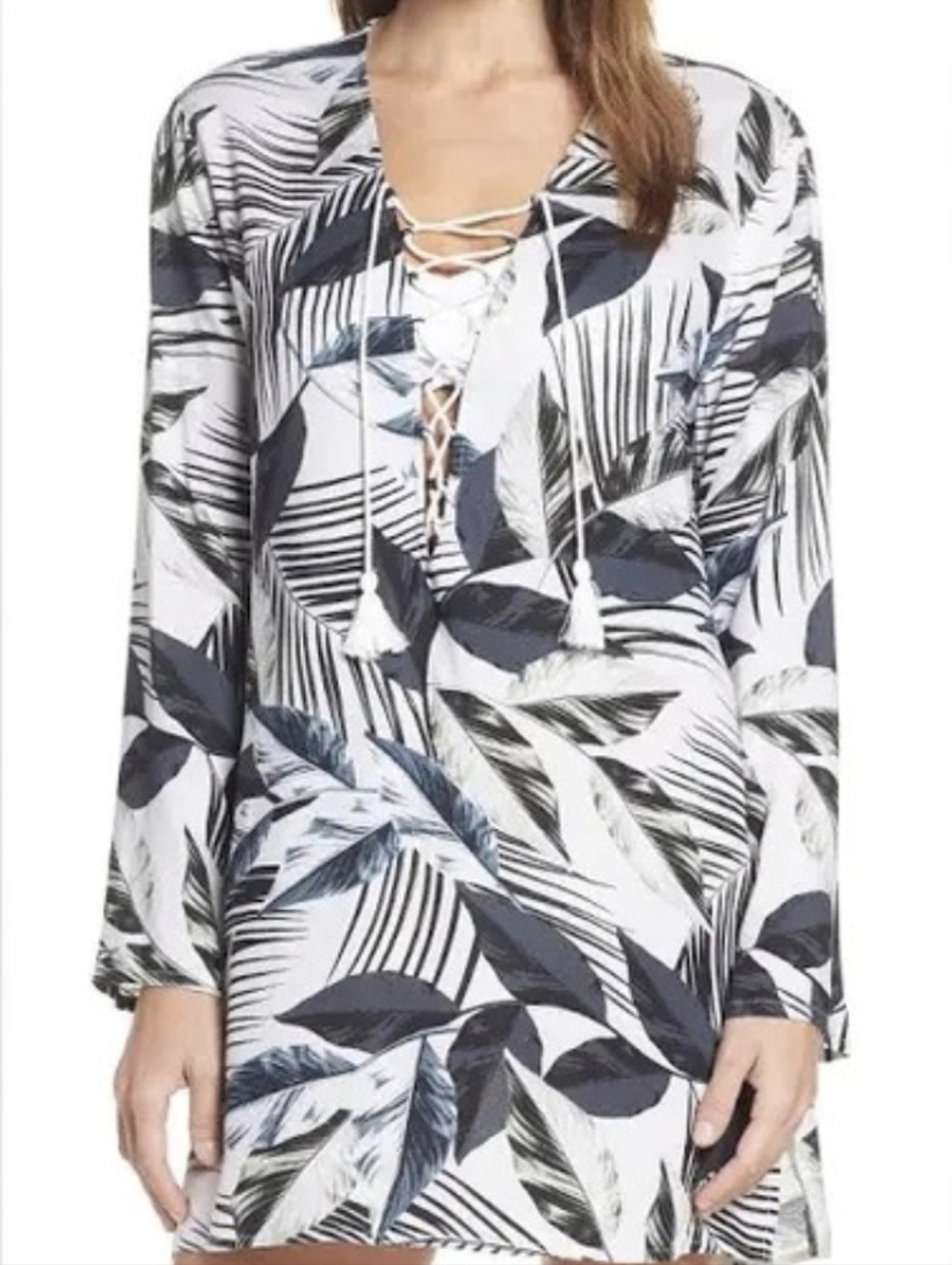 La Blanca Lace-Up Resortwear Swim Coverup NWT Size M